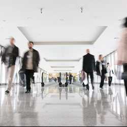 People walking through airport thumbnail